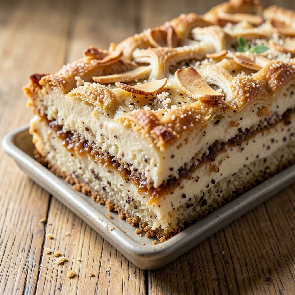 Almond Custard Seven Sisters Coffee Cake Recipe: Vanilla-Infused Layers with Nutty Swirl Magic