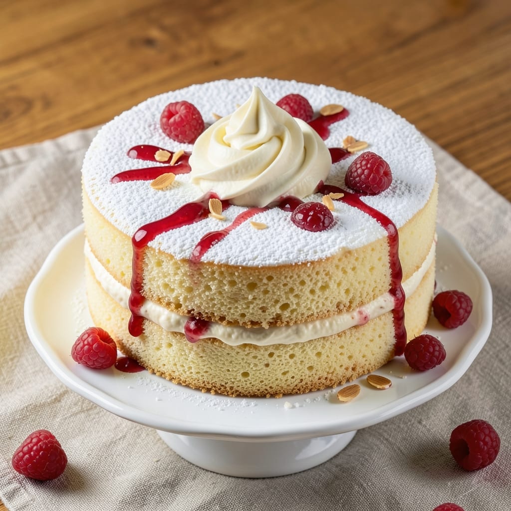 10 Inch Sponge Cake Recipe: Light-as-Air Layers With Vanilla Buttercream Rivers