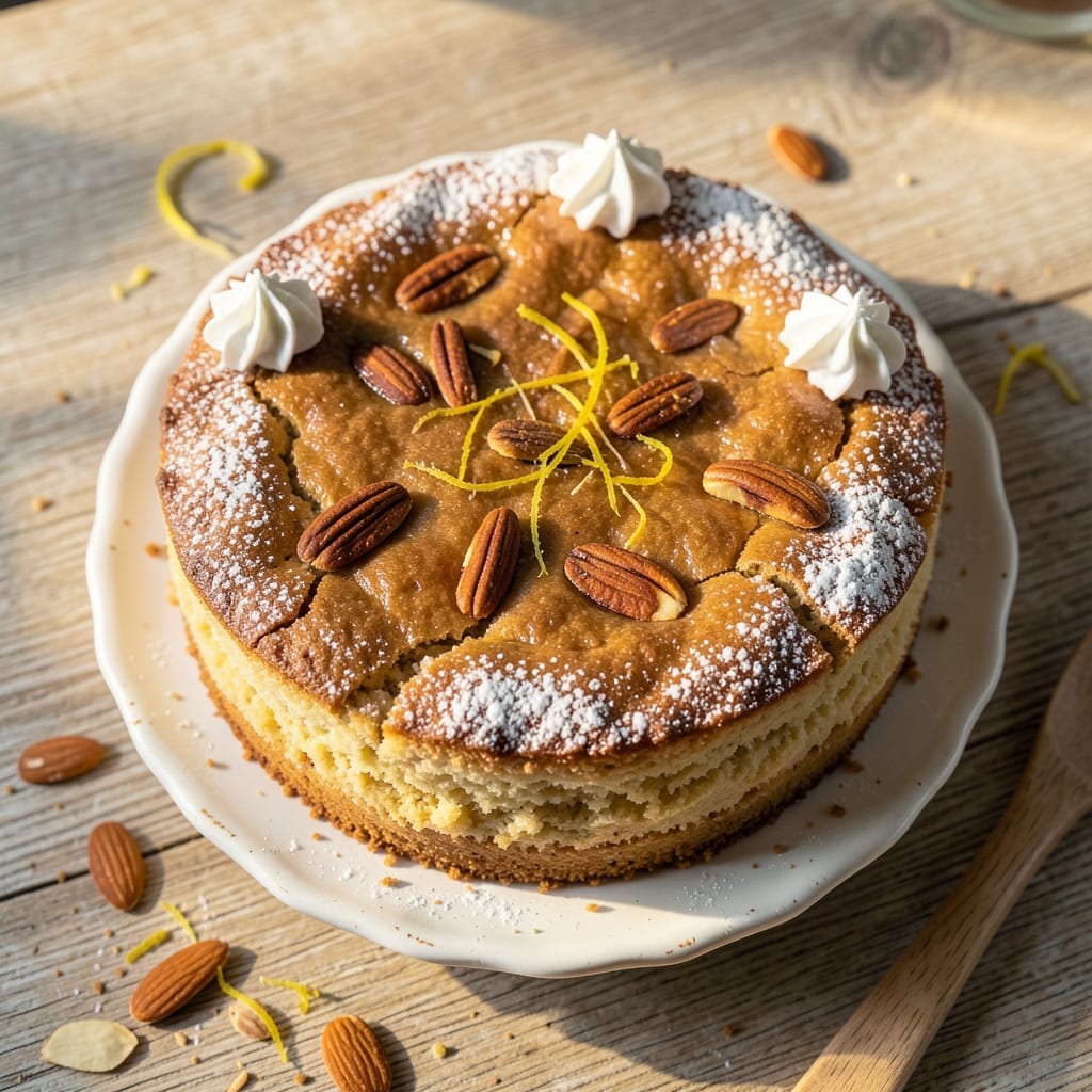 Almond Breakfast Cake Recipe: Vanilla-Scented Layers with Crunchy Top