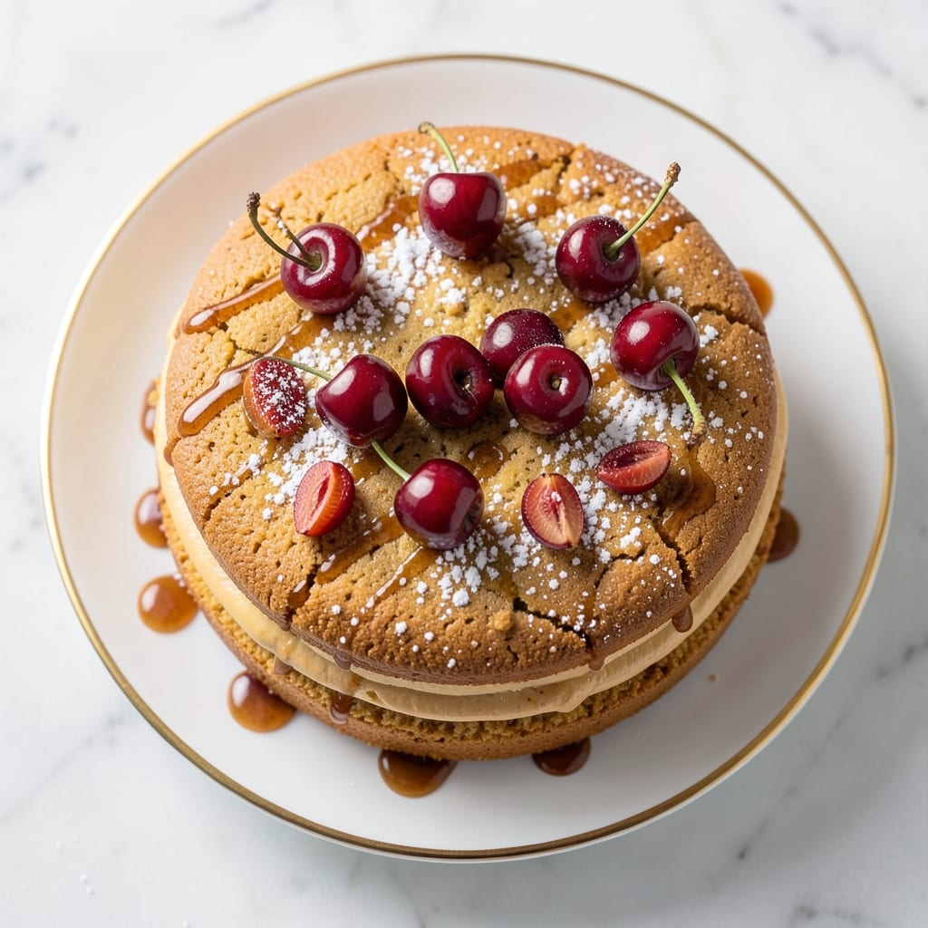 Amaretto Cherry Cake Recipe: Boozy Vanilla Swirl With Tart Cherry Filling
