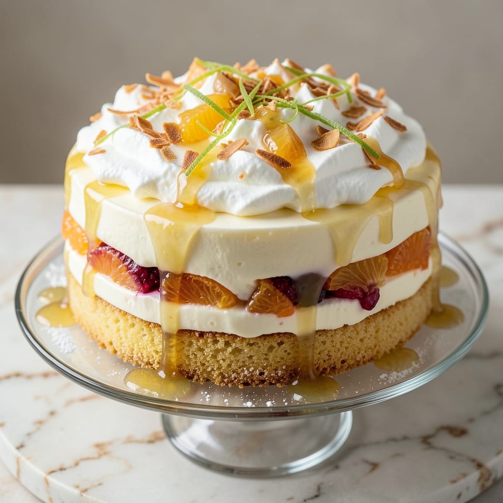 Betty Crocker's Ambrosia Cake Recipe: Citrusy Layers With Vanilla Swirl Magic
