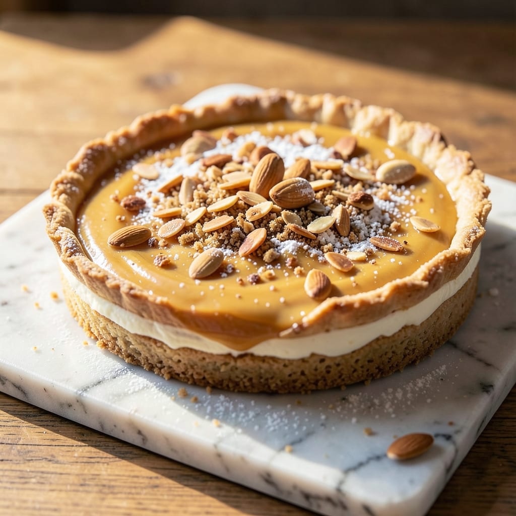 Almond Tart Cake Recipe: Flaky Pastry Crust with Silky Almond Filling
