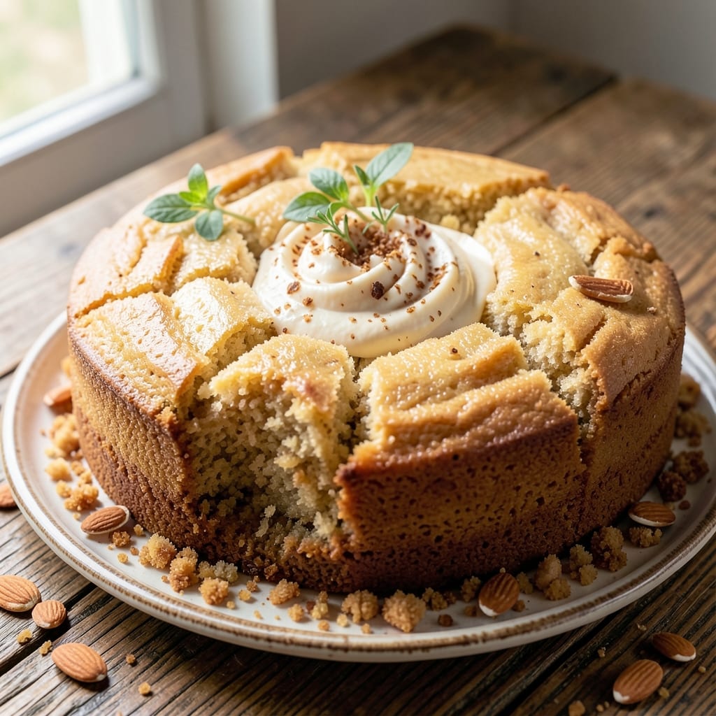 Almond Cornmeal Cake Recipe: Nutty Moisture with Vanilla Swirl Magic