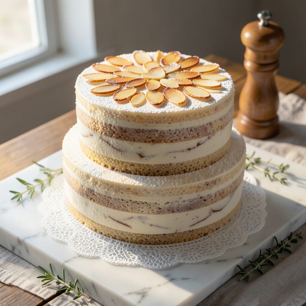 Almond Wedding Cake Recipe From Scratch: Three-Tiered Elegance With Homemade Ganache