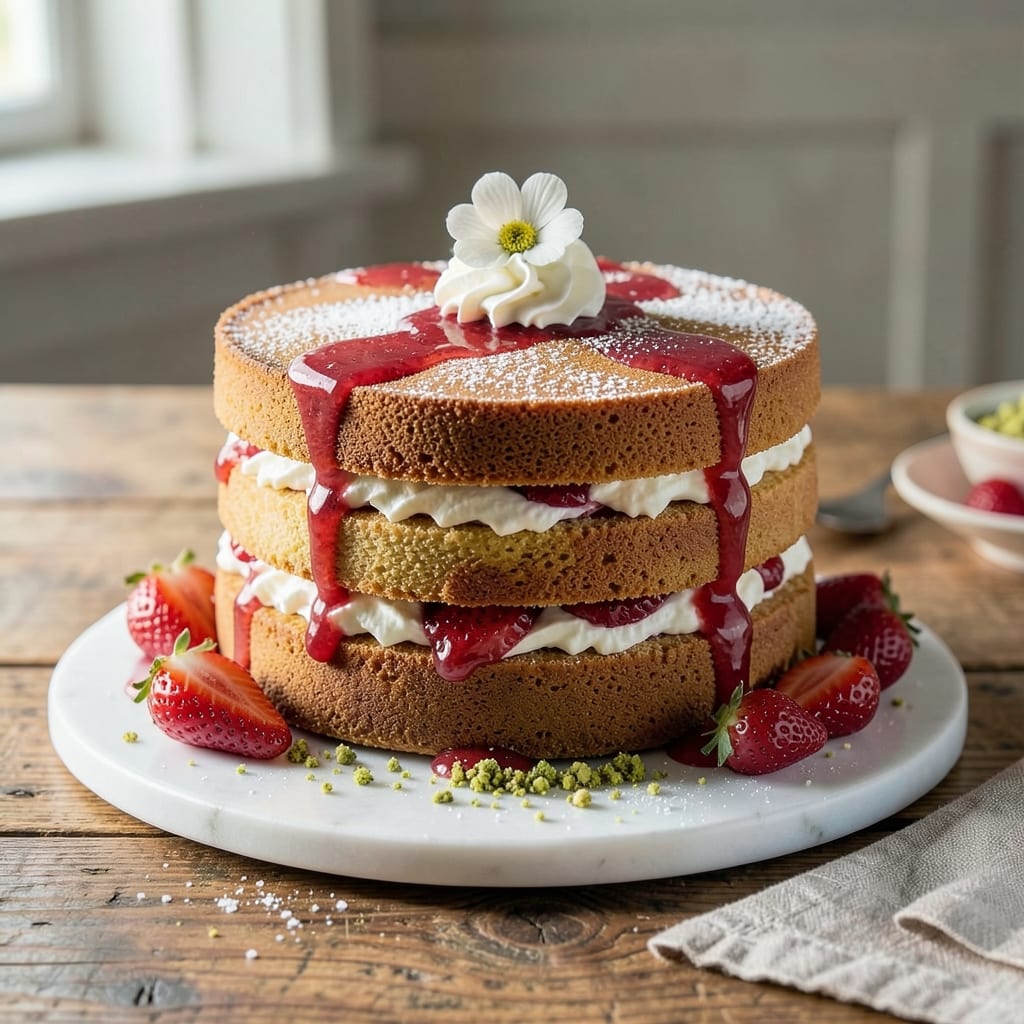 2 Layer Strawberry Cake Recipe: Juicy Berries and Buttery Layers in One Pan