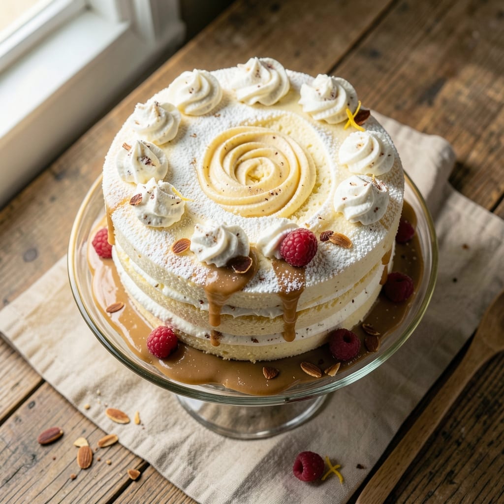 Almond Chiffon Cake Recipe: Light-as-Air Layers with Vanilla Swirl Magic