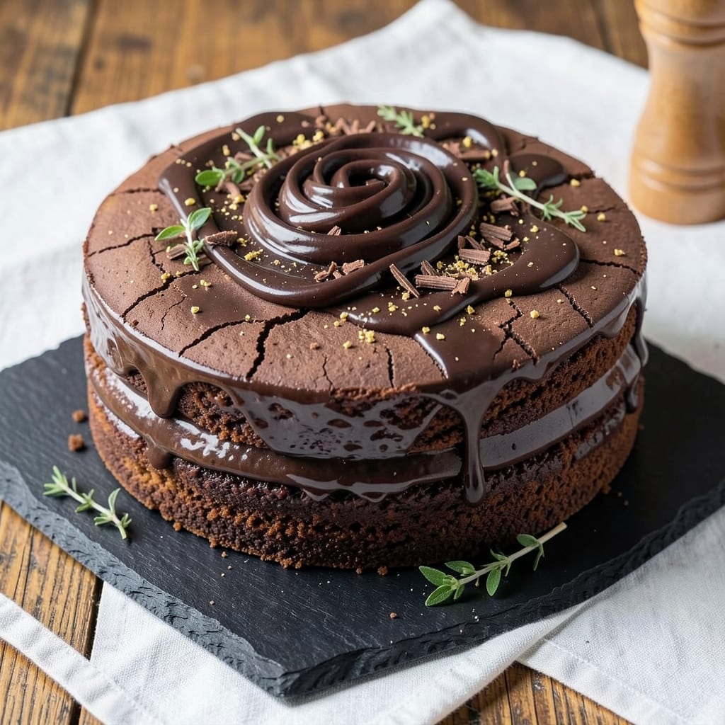 All-Chocolate Cake Recipe: Fudgy Layers with Moist Center