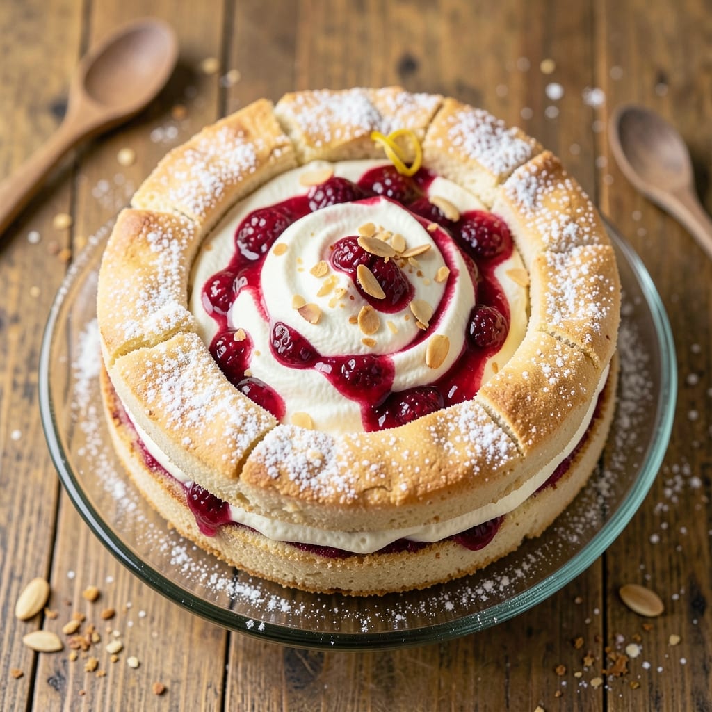 Almond Sour Cream Cake Recipe: Nutty Swirl and Vanilla-Kissed Moisture