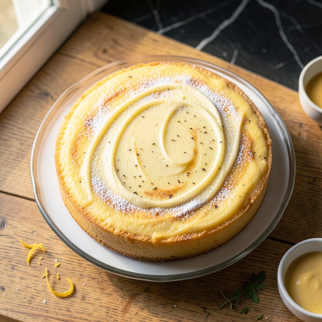 4 Egg Yellow Cake Recipe: Buttery Vanilla Swirls and Crispy Top Contrast