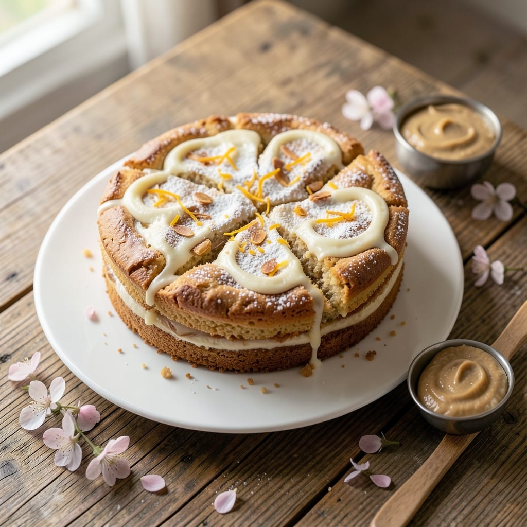 Almond Sheet Cake Recipe: Marion's Kitchen Vanilla-Almond Swirl Magic