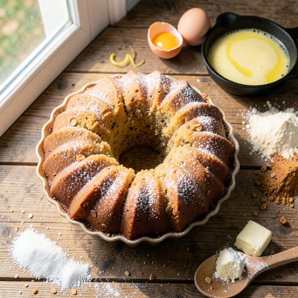 Almond Bundt Cake Recipe From Scratch: Golden Glaze and Nutty Crunch in One Bite