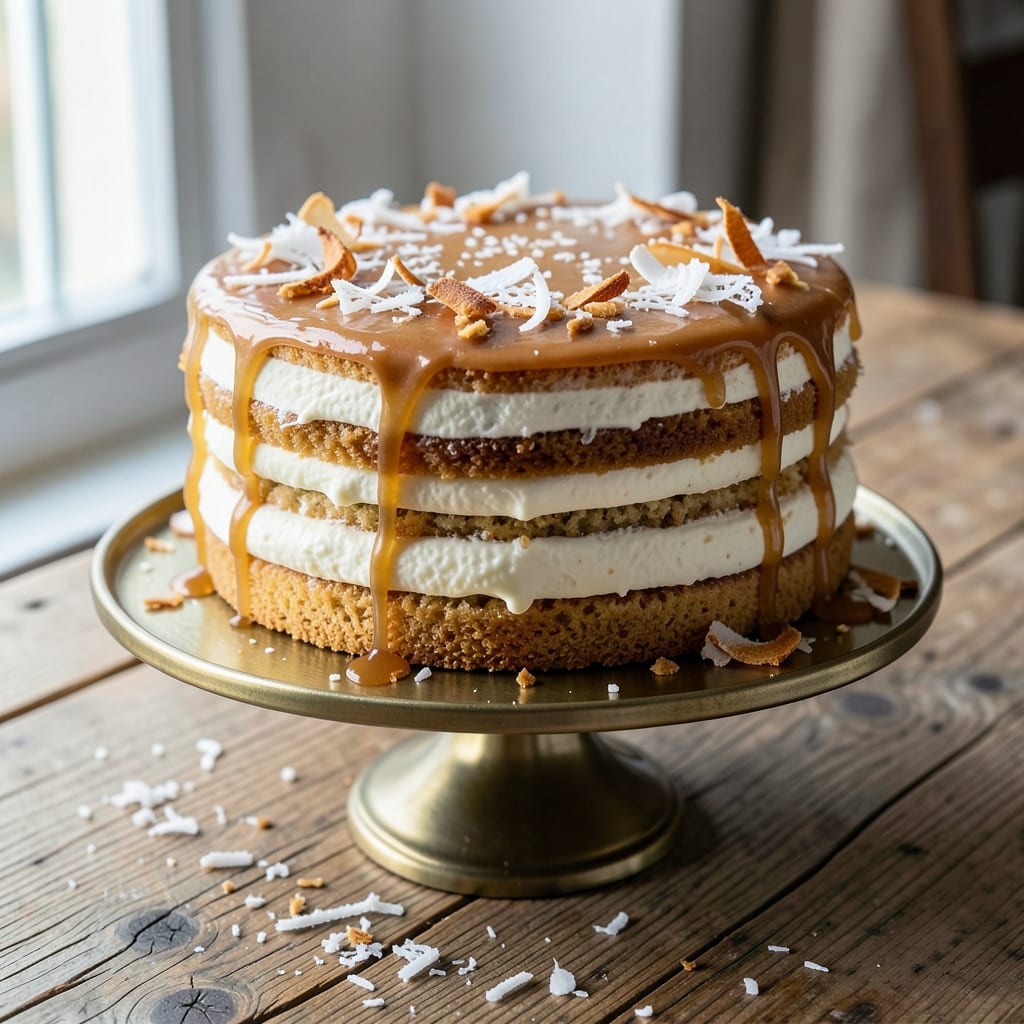 All Coconut Cake Recipe: Tropical Layers with Vanilla-Almond Swirl Magic