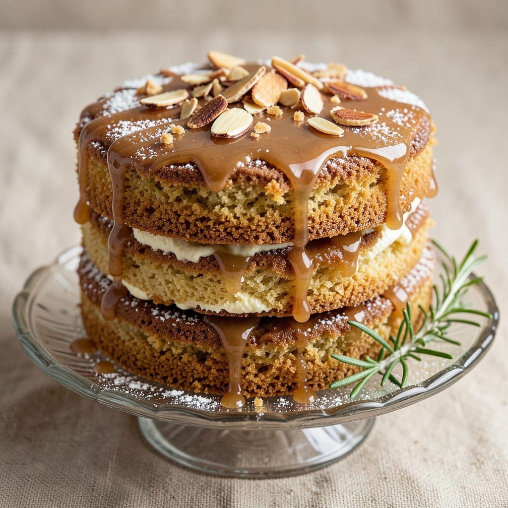 Almond Syrup Cake Recipe: Nutty Swirls and Moist Layers