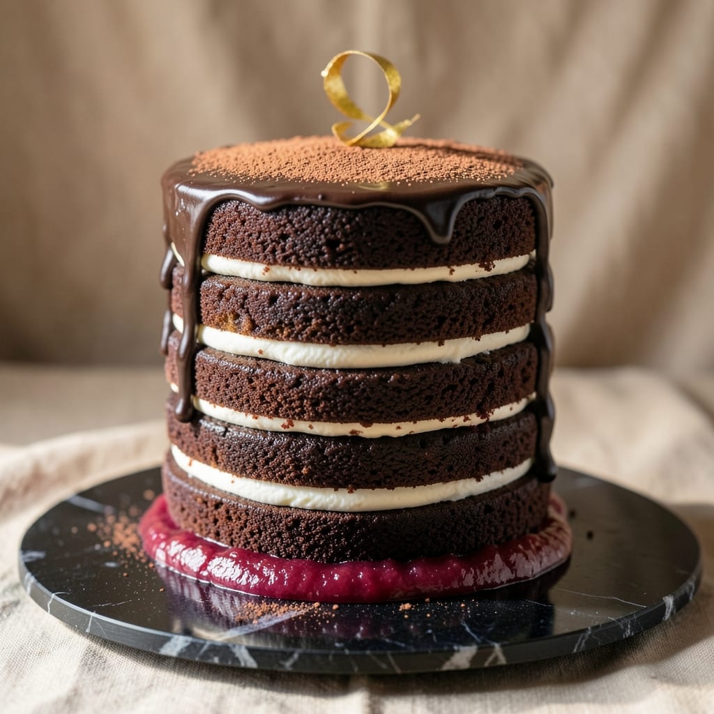 18-Layer Chocolate Cake Recipe: Decadent Stacked Height Without the Wobble