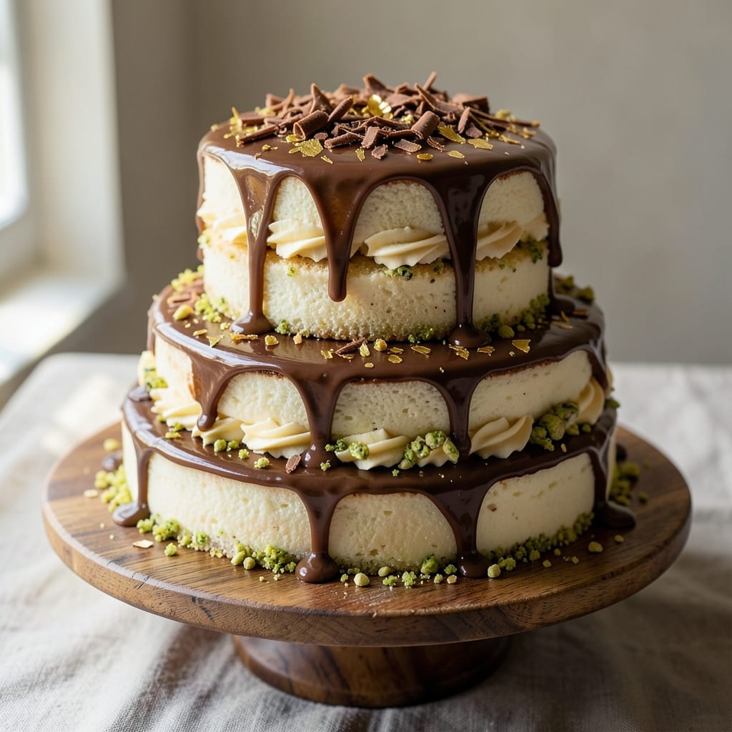5 in 1 Torte Cake Recipe: Swiss Chocolates and Vanilla Layers in One Tin