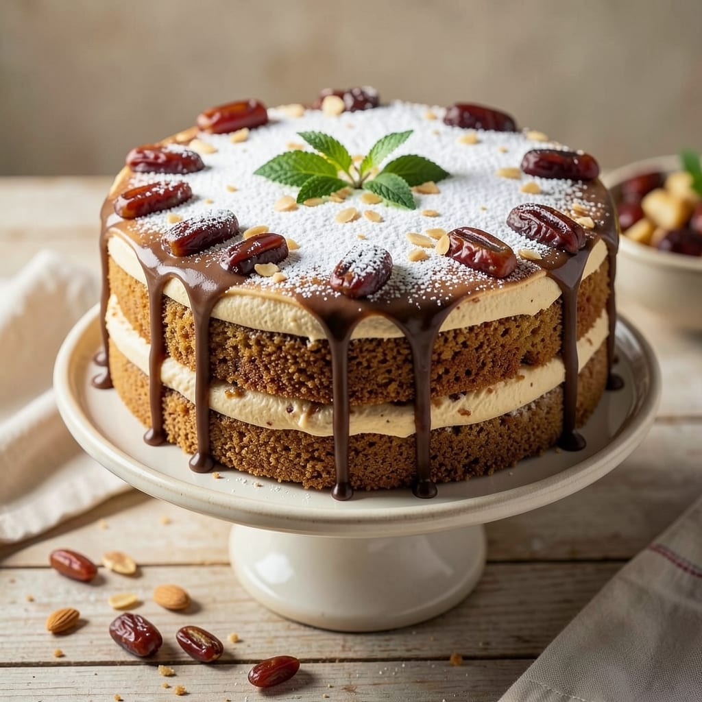 Almond Date Cake Recipe: Fudgy Depth With Warm Spice Swirls