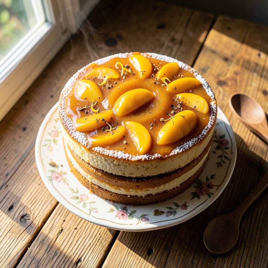 Alphonso Mango Cake Recipe: Golden Spice and Creamy Layers