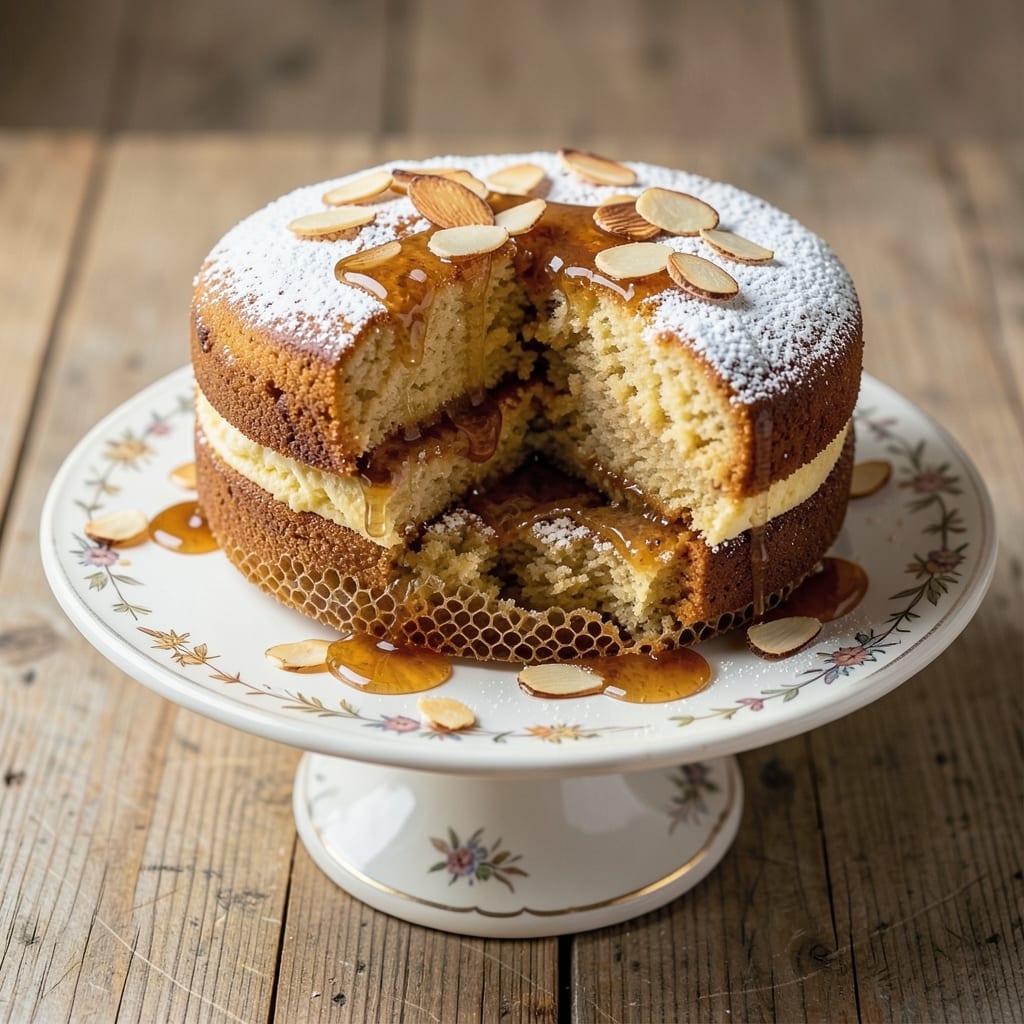 20th Century Café Honey Cake Recipe: Caramelized Honey Glaze Over Moist Layers