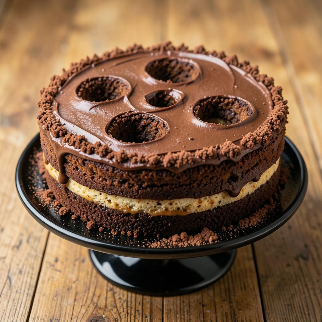 3 Hole Chocolate Cake Recipe: Fondant-Bridged Tower That Stays Standing