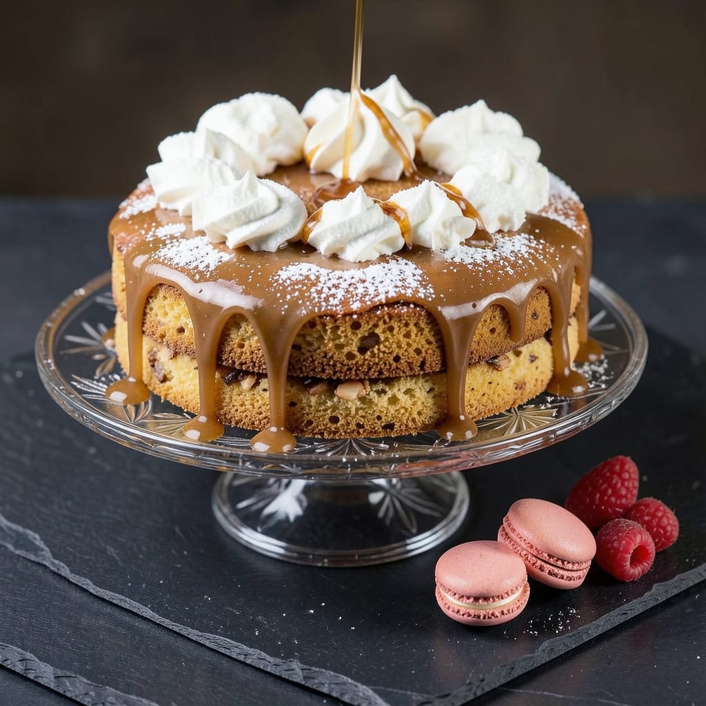 Amaretto Cake Glaze Recipe: Nutty Vanilla Shine for Layered Elegance