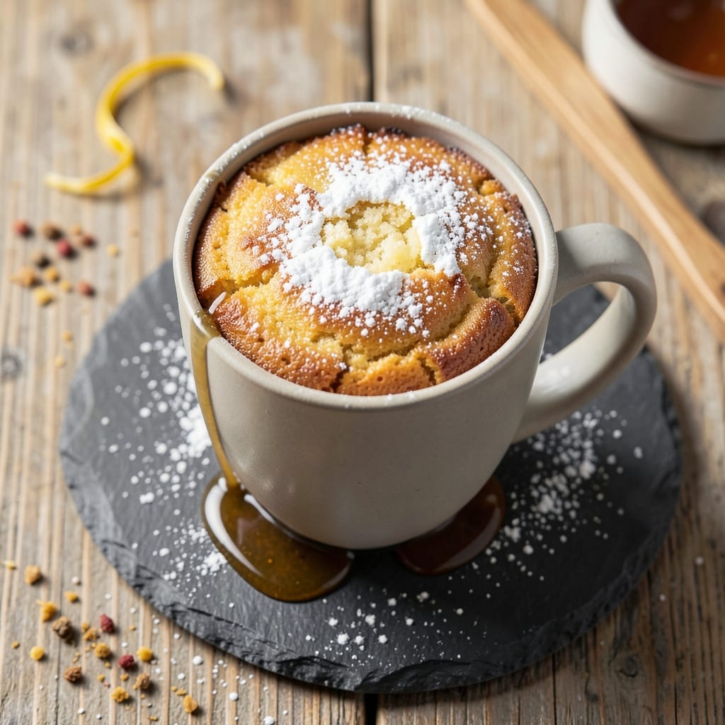 1 Minute Cake in a Mug Recipe: Microwave Mug Magic With Crispy Fondant Crown