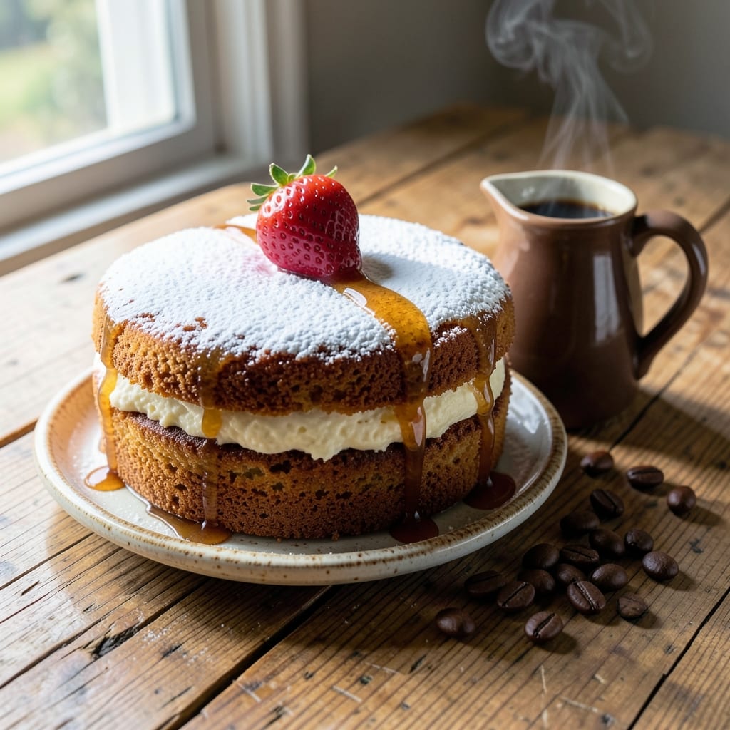 Amazing Coffee Cake Recipe: Vanilla Swirls and Buttery Crispness in One Bake
