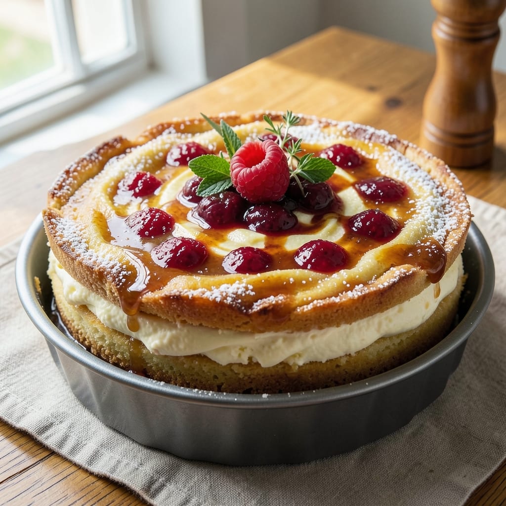 6-Inch Springform Pan Cake Recipe: Flaky Layers and Vanilla Frosting Rivers