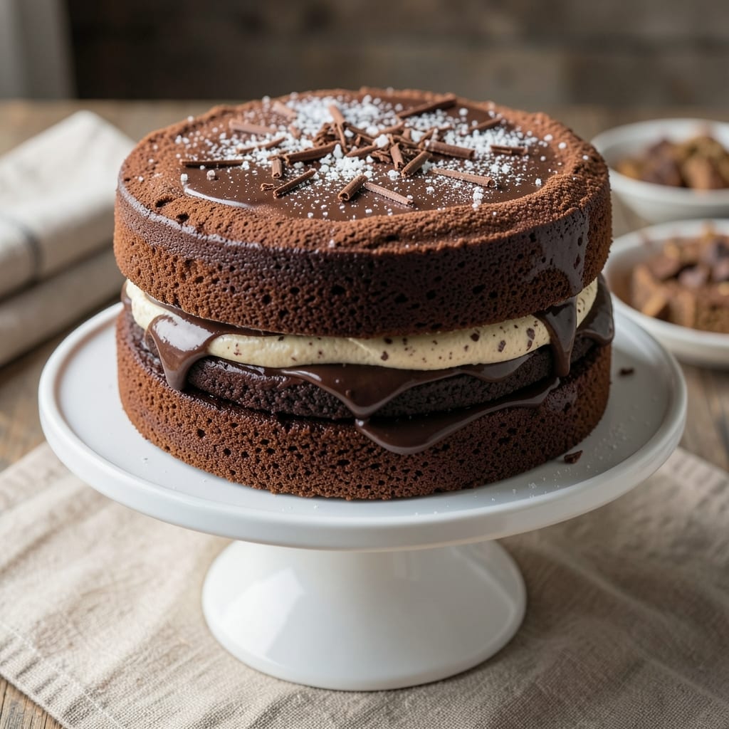 2-Layer 6-Inch Chocolate Cake Recipe: Moist Crumb and Rich Ganache Rivers