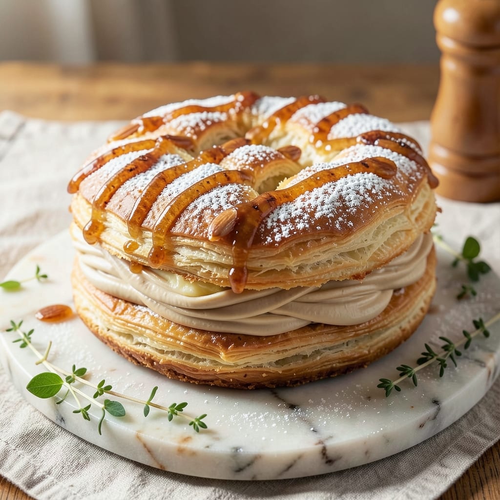 Almond Croissant Cake Recipe by Rosie: Flaky Layers and Vanilla Swirl Magic