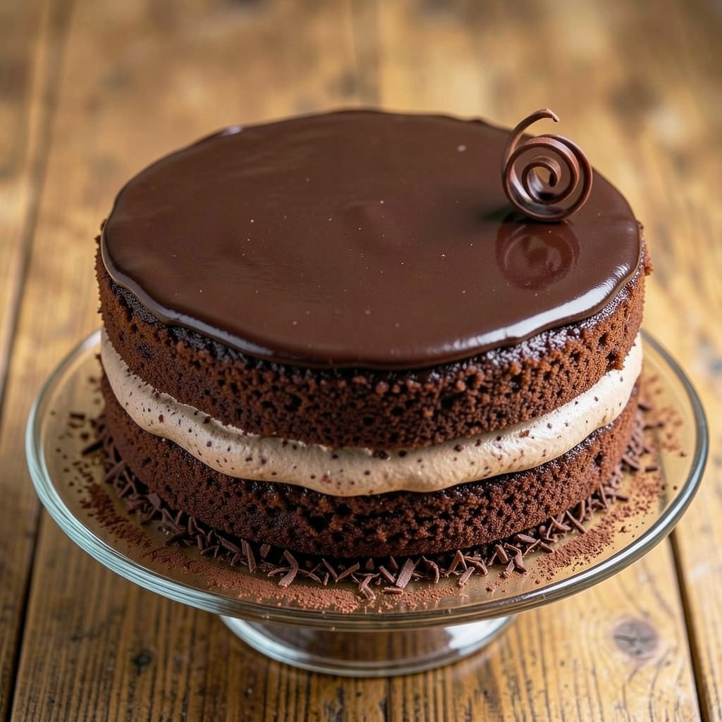 All-American Chocolate Cake Recipe: Three-Layer Moistness With Vanilla Bean Swirls