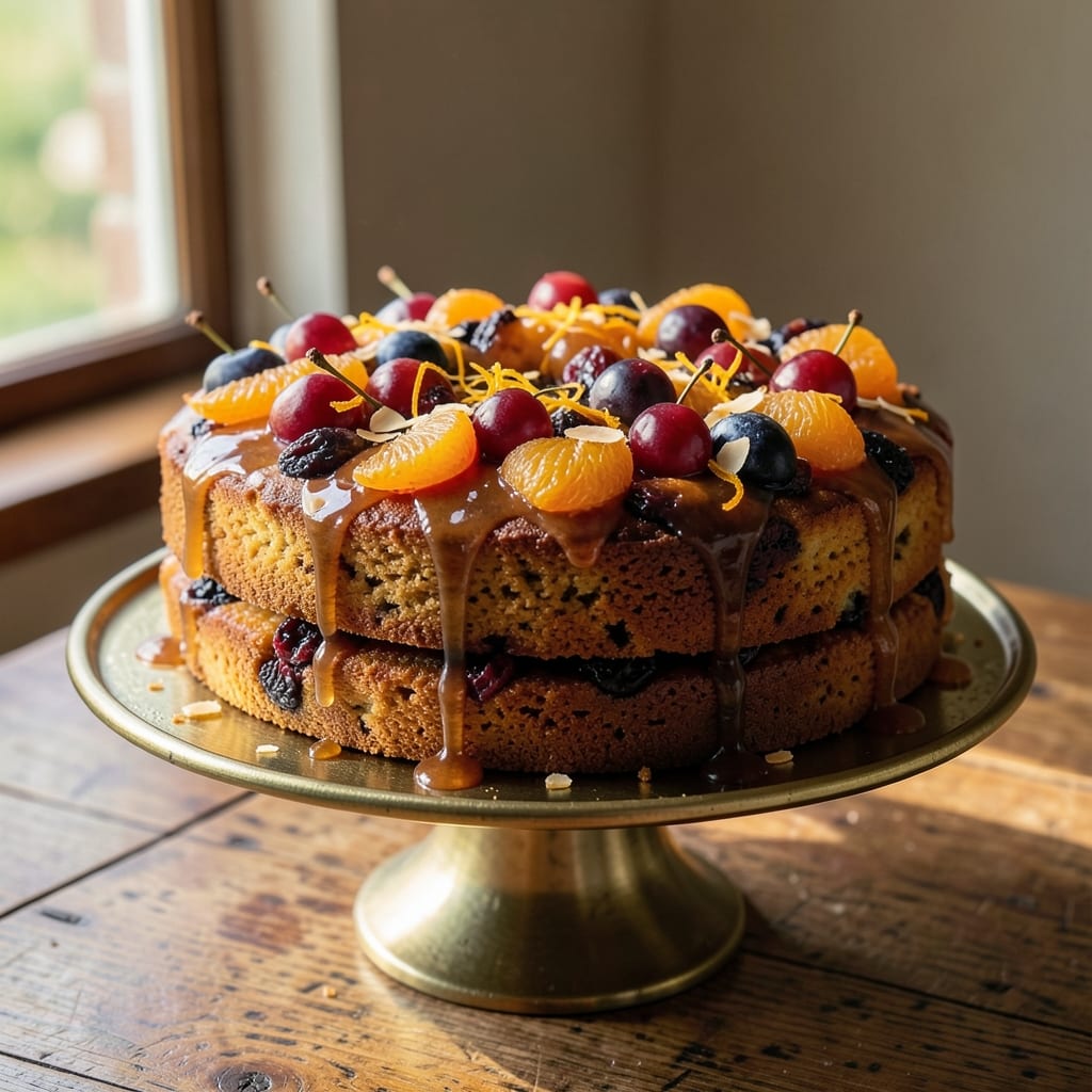 All-Fruit Cake Recipe: Boozy Moisture With Caramelized Fruit Depth