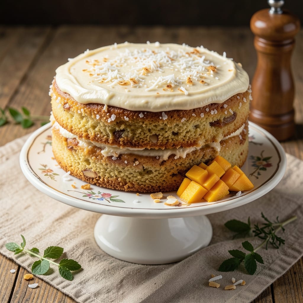 Almond Flour Coconut Cake Recipe: Triple-Layered Lightness With Tropical Frosting