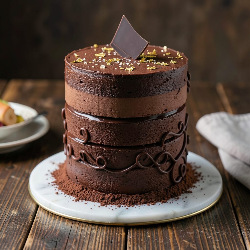 3 Layer Chocolate Mousse Cake Recipe: Silky Ganache Rivers and Crisp Fondant Crowns