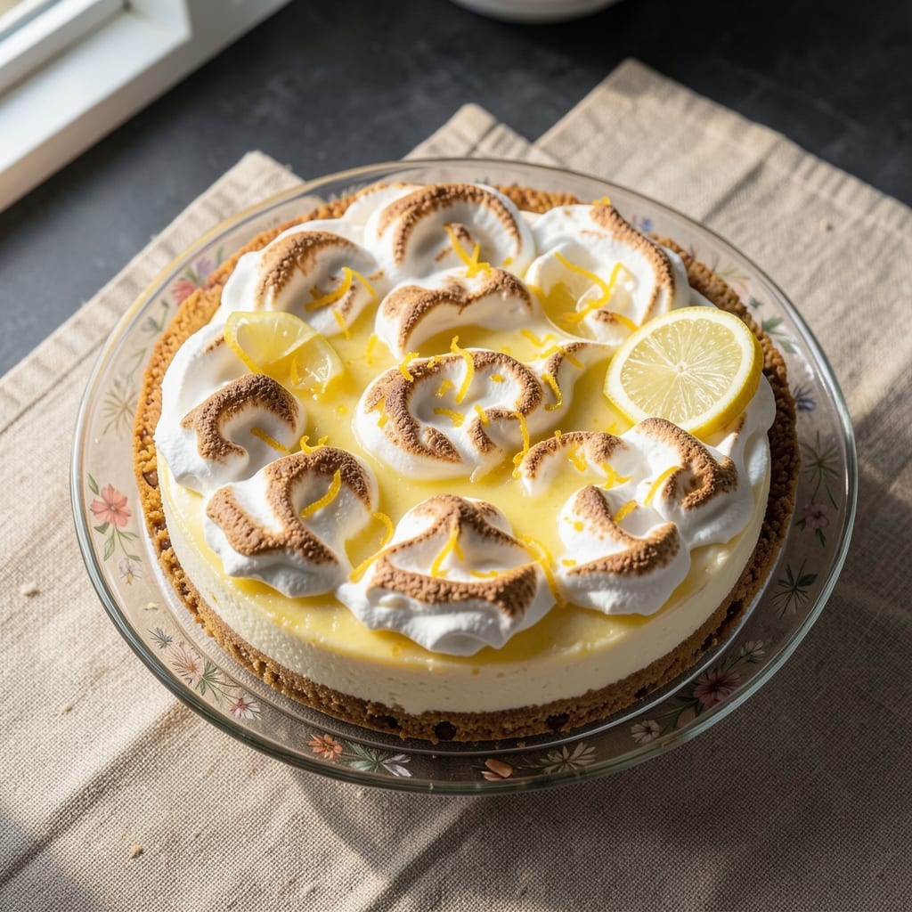 Amalfi Lemon Meringue Cheesecake Recipe: Citrus-Zest Crust and Cloud-Topped Bliss