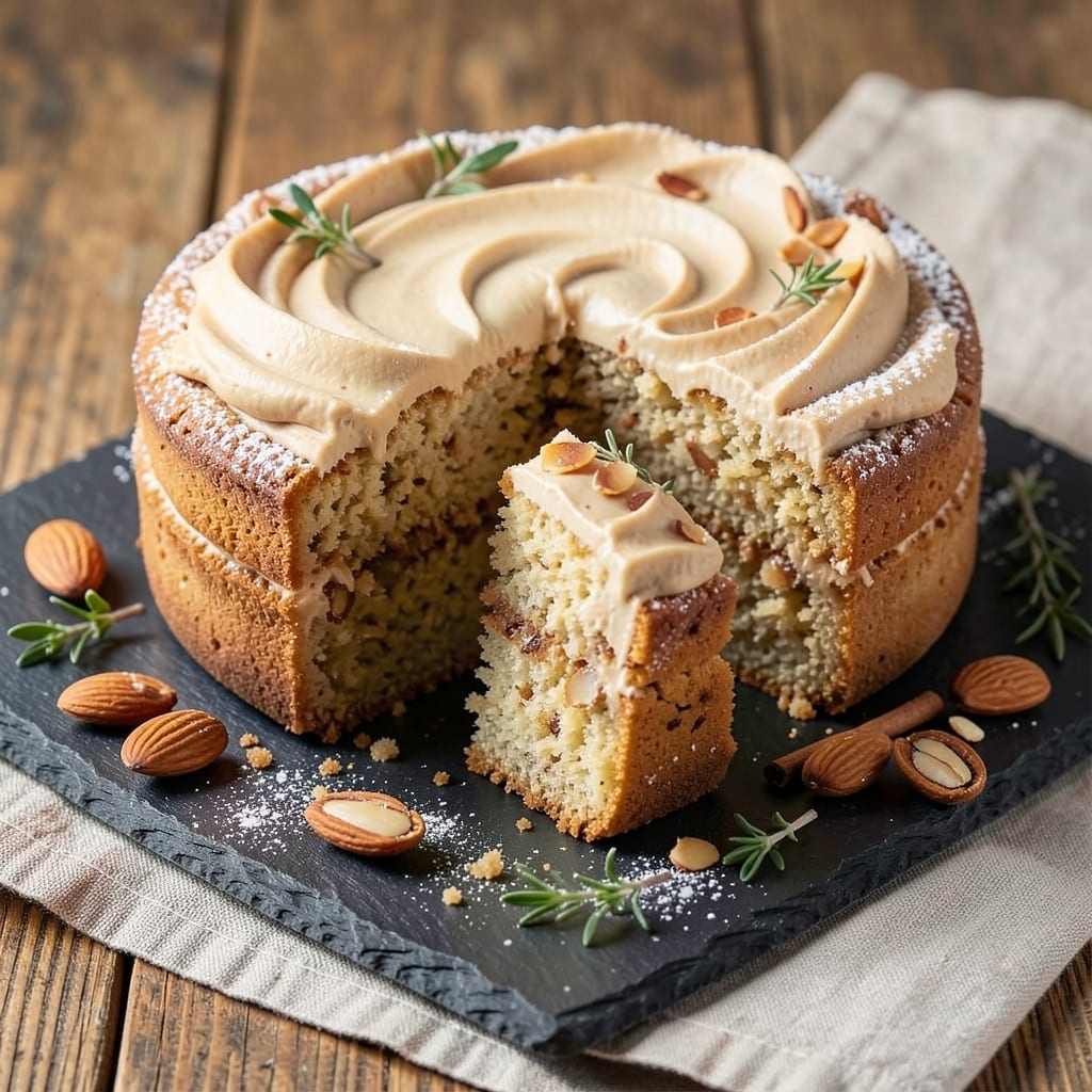 Almond Spice Cake Recipe: Warm Vanilla-Almond Crust With Cardamom Kiss