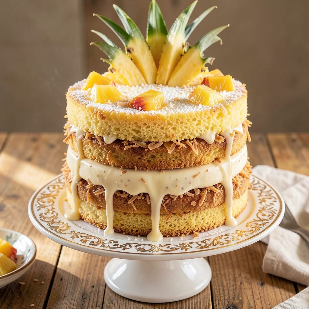 3 Layer Pineapple Coconut Cake Recipe: Tropical Layers That Stay Moist for Days