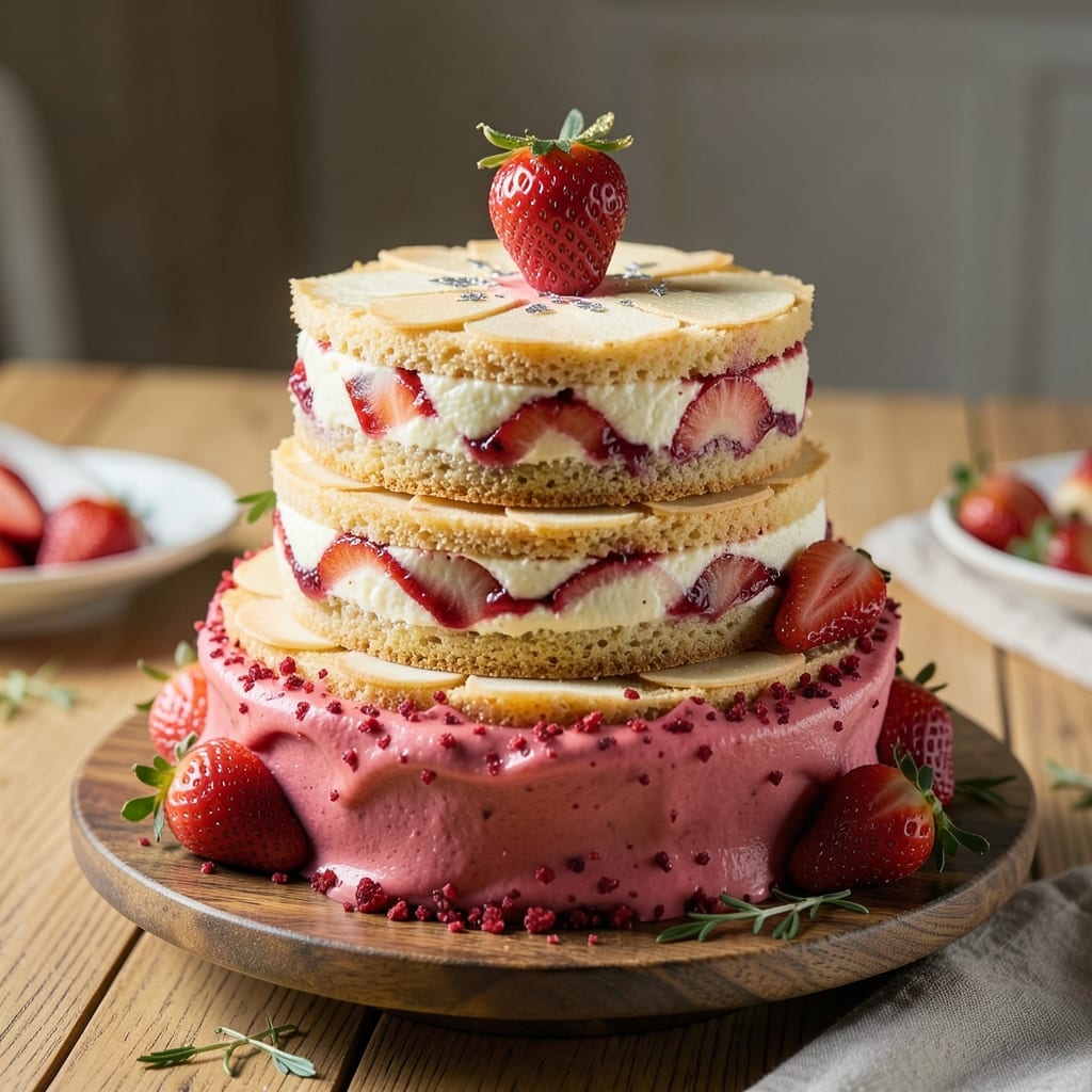 Ambrosia Bakery Strawberry Cake Recipe: Vanilla-Infused Layers with Jam-Kissed Freshness