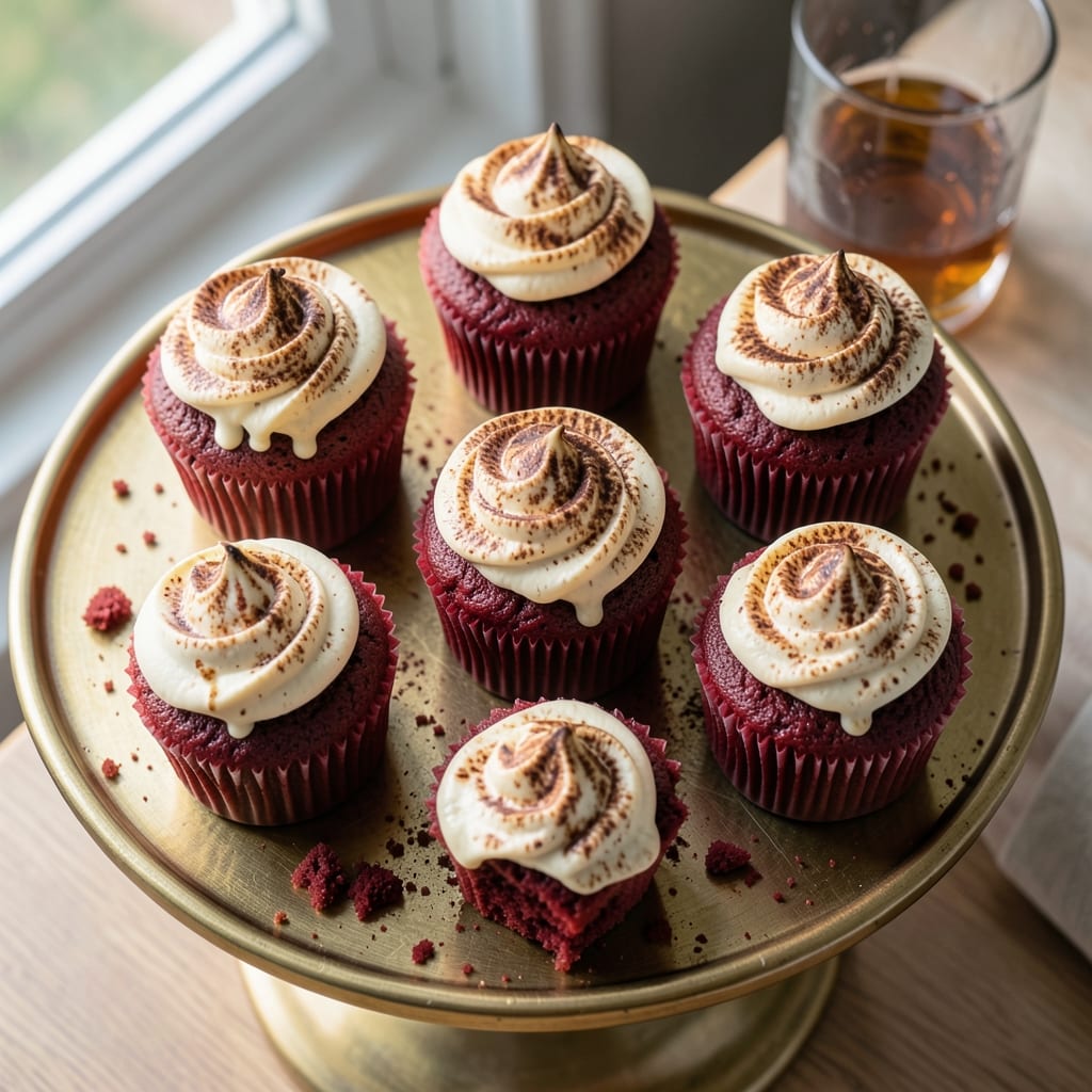 Alcohol-Infused Red Velvet Cupcakes Recipe: Boozy Moisture with Vanilla-Kissed Frosting